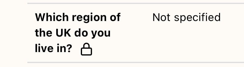 “Which region of the uk do you live in?”